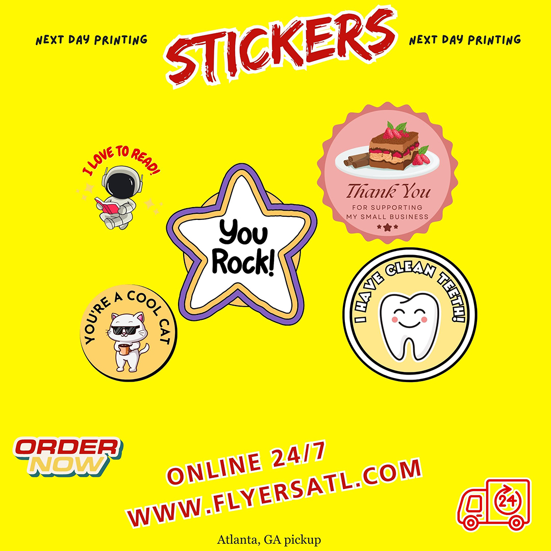 Custom Sticker Printer Atlanta GA