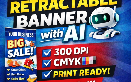 How to Use ChatGPT to Create a High-Resolution 33x81 Retractable Banner (300 DPI, CMYK, Print-Ready)