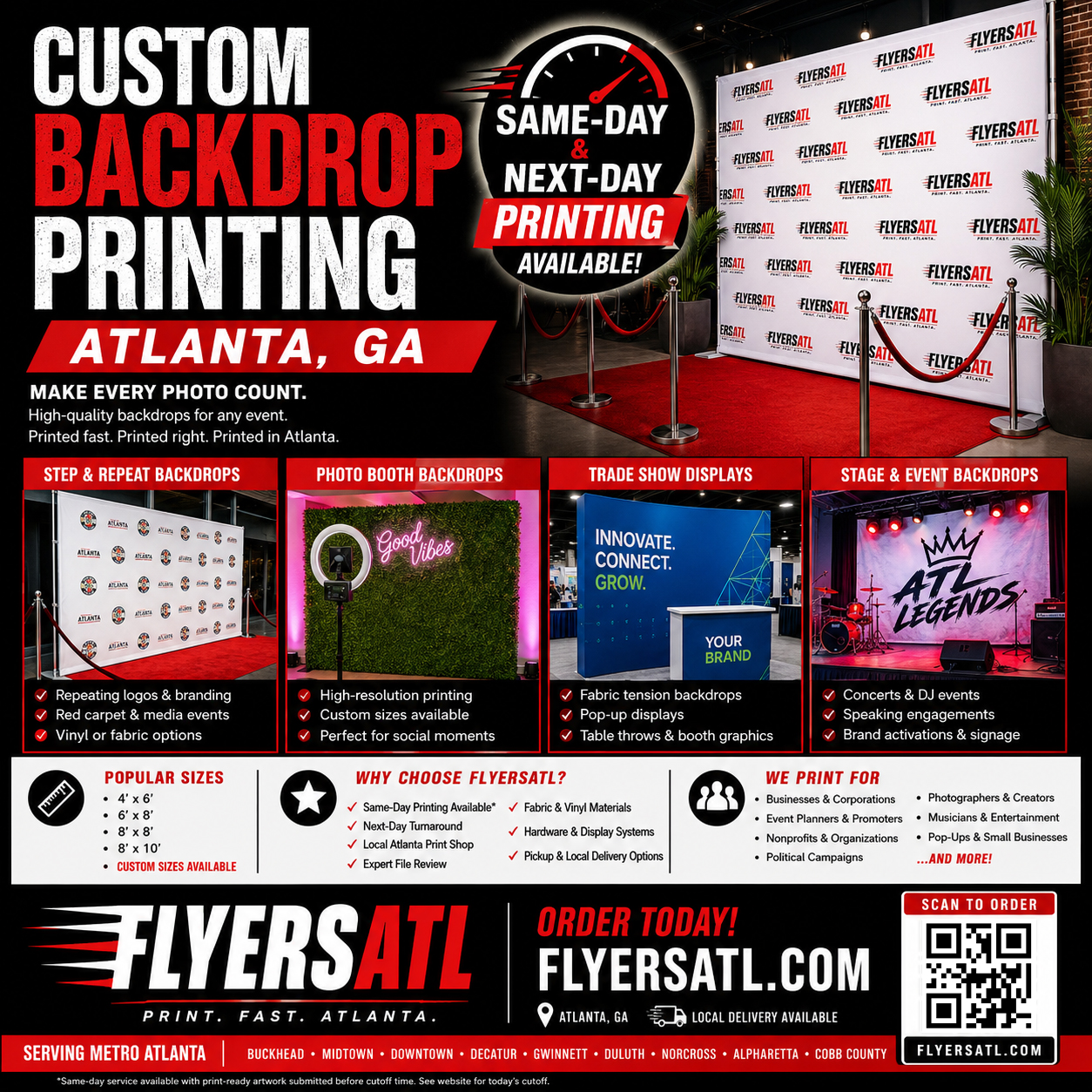 Custom Backdrop Printers